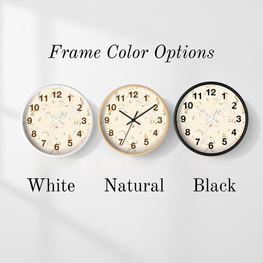 Nursery Duck Wall Clock - Toddler Bedroom Decor