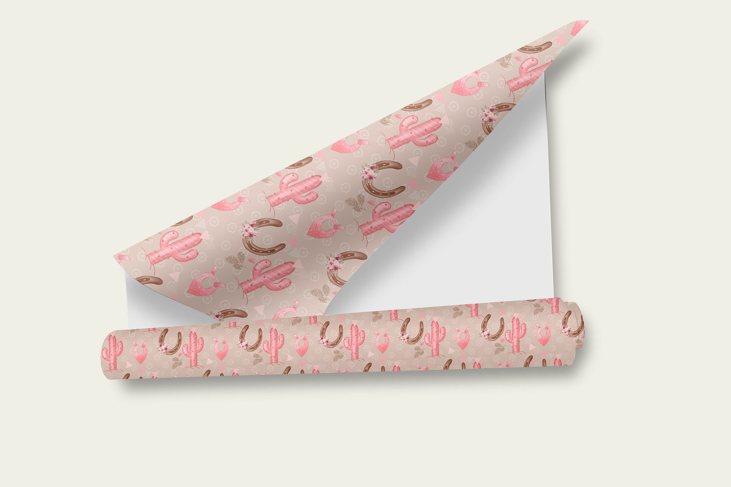 Pink Cowgirl Gift Wrap