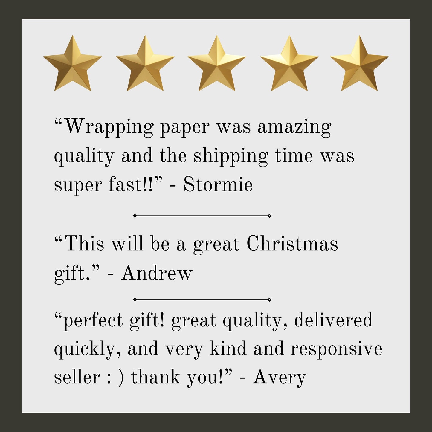 Review of Gift Wrapping Paper