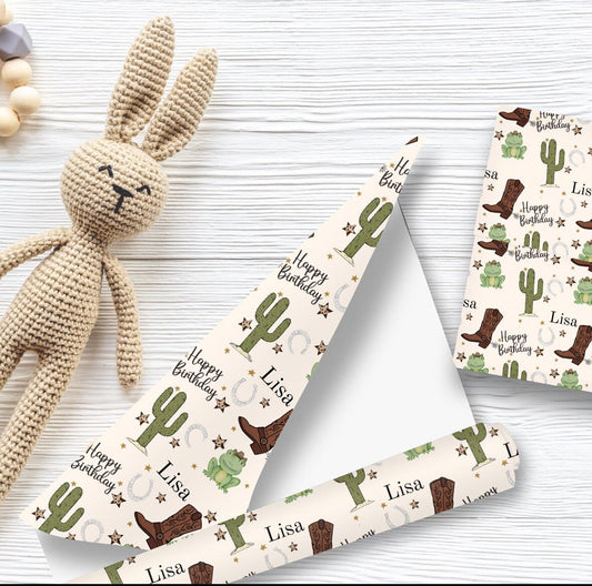 Western Cowboy Gift Wrapping Paper