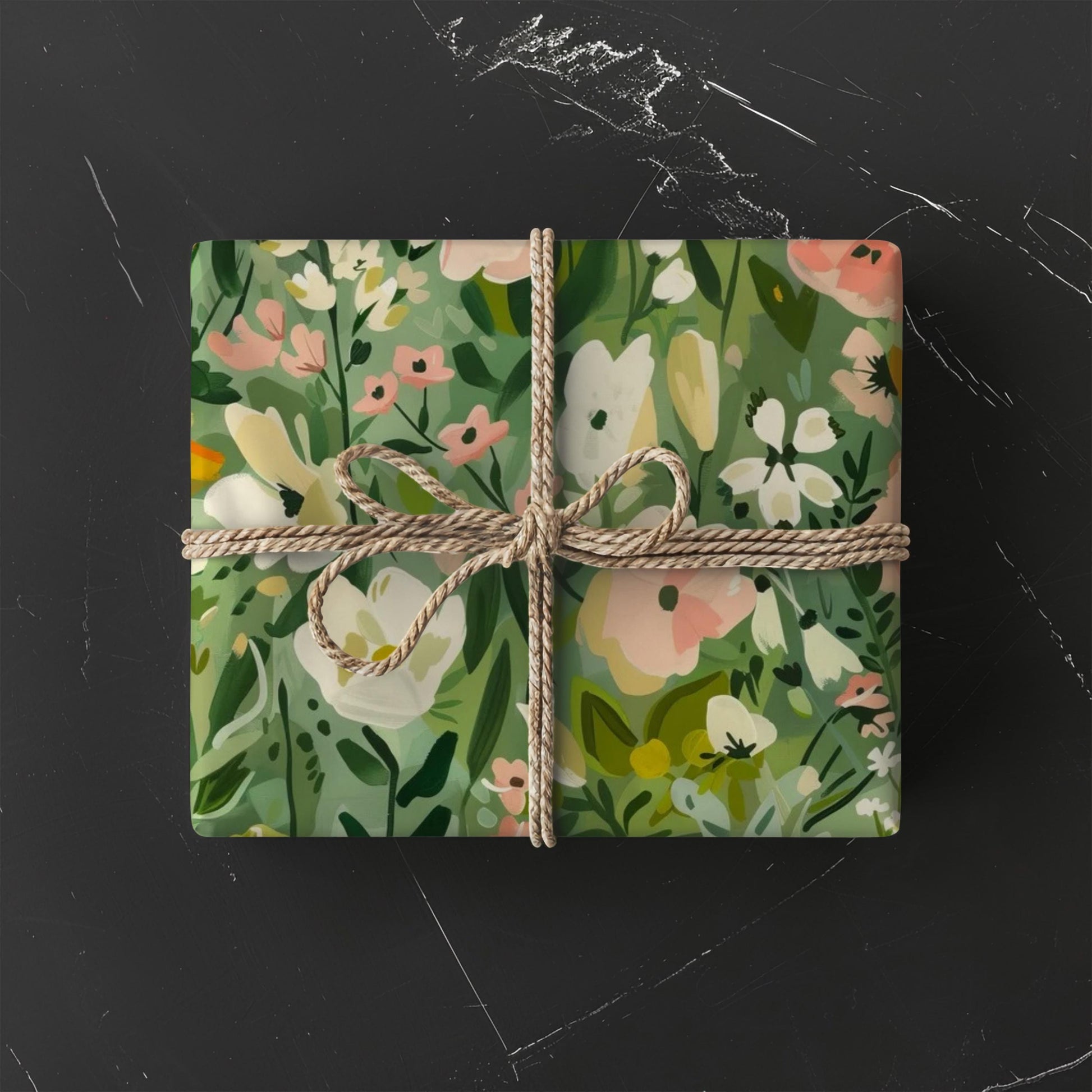 Elegant Floral Wrapping Paper Green Garden Gift Wrap Botanical Present Paper Chic Gift Packaging Luxury Floral Wrap Bulk Paper Gift Rolls