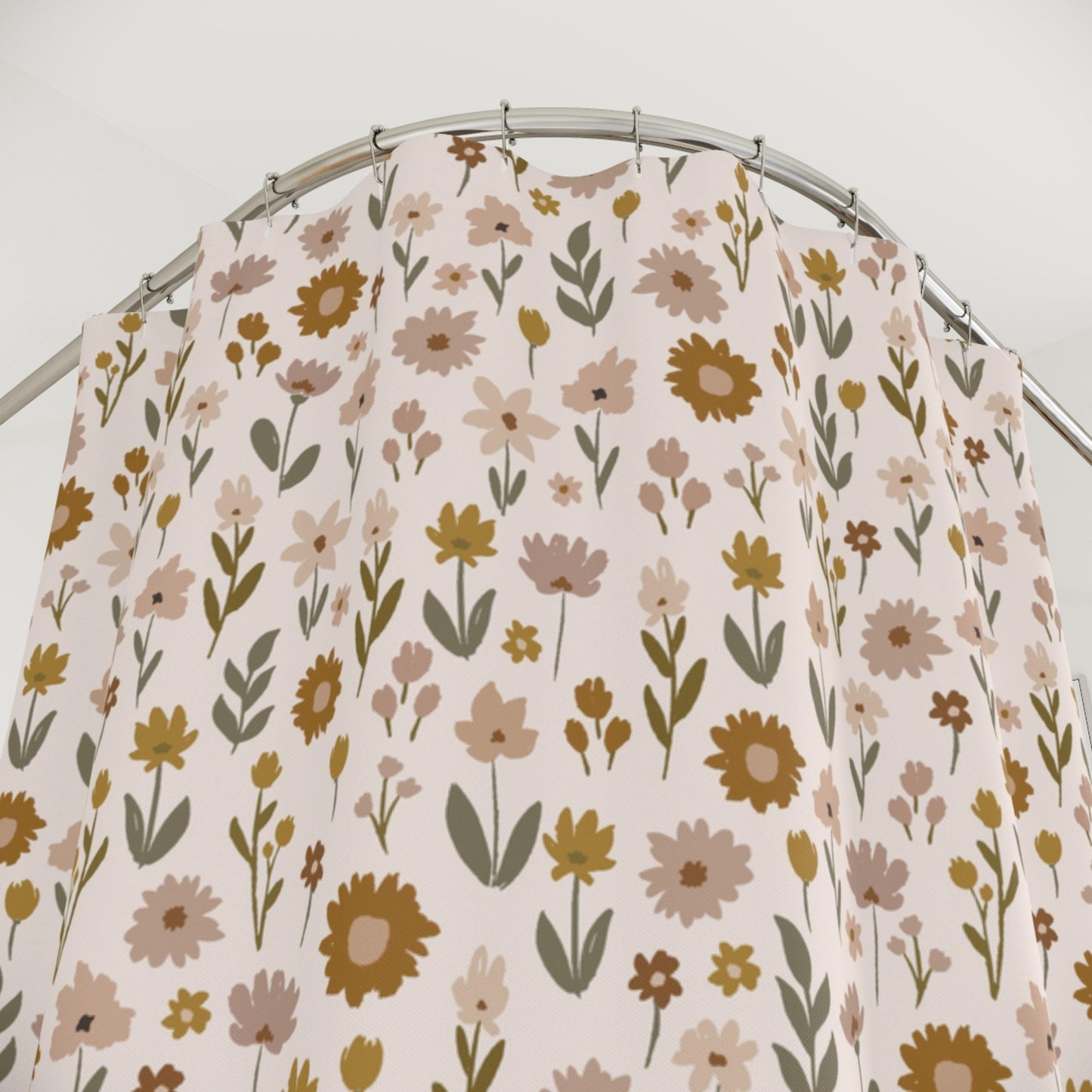 Boho Wildflower Shower Curtain