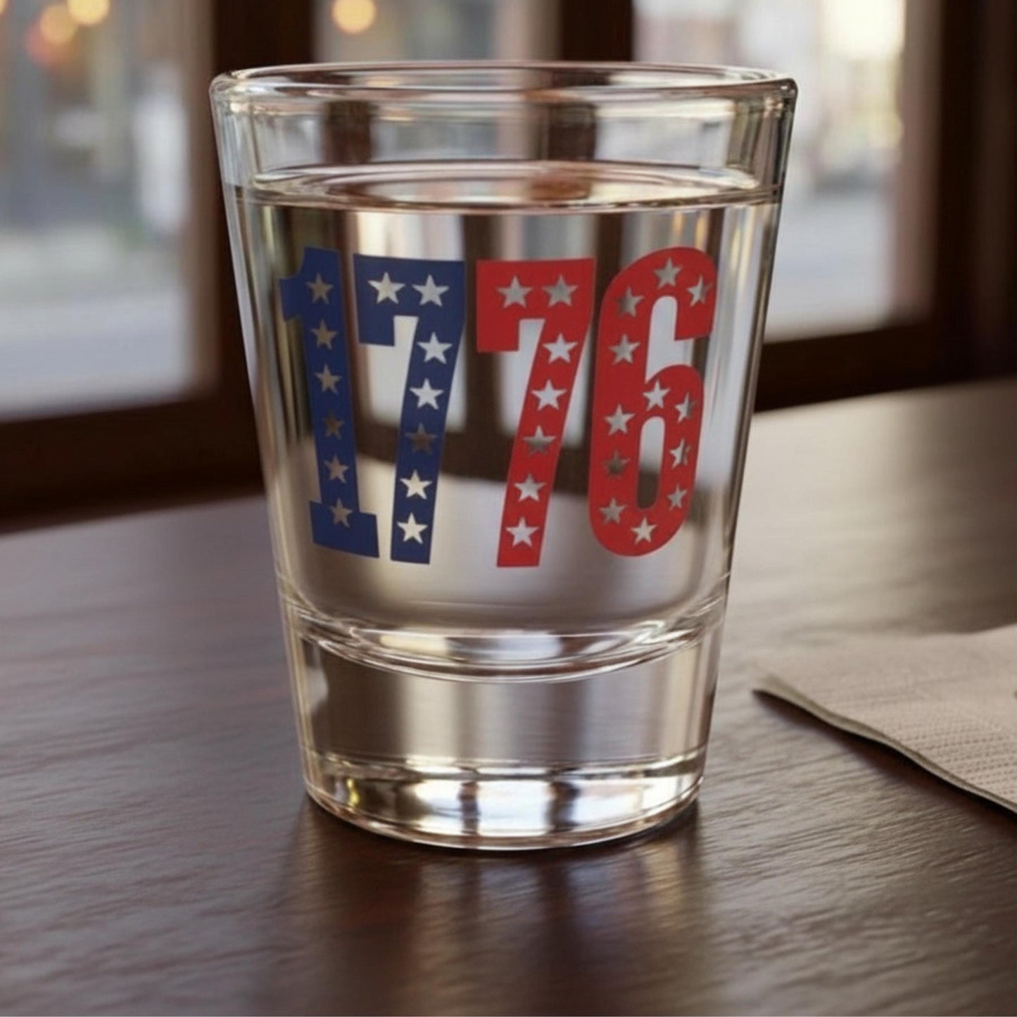 America 250th Anniversary Custom 1776 shot glass Independence Day Party Favor USA event decor