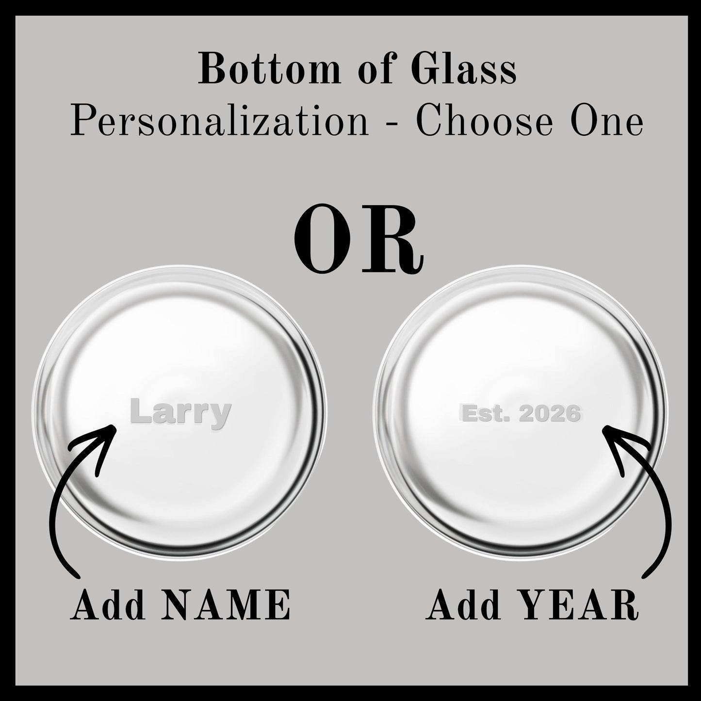 Happy Fathers Day New Grandpa Whiskey Glass Gift Engraved Rocks Glass Personalized Gift 10.5 oz Glass First Time Grandpa Gift Est Year Idea