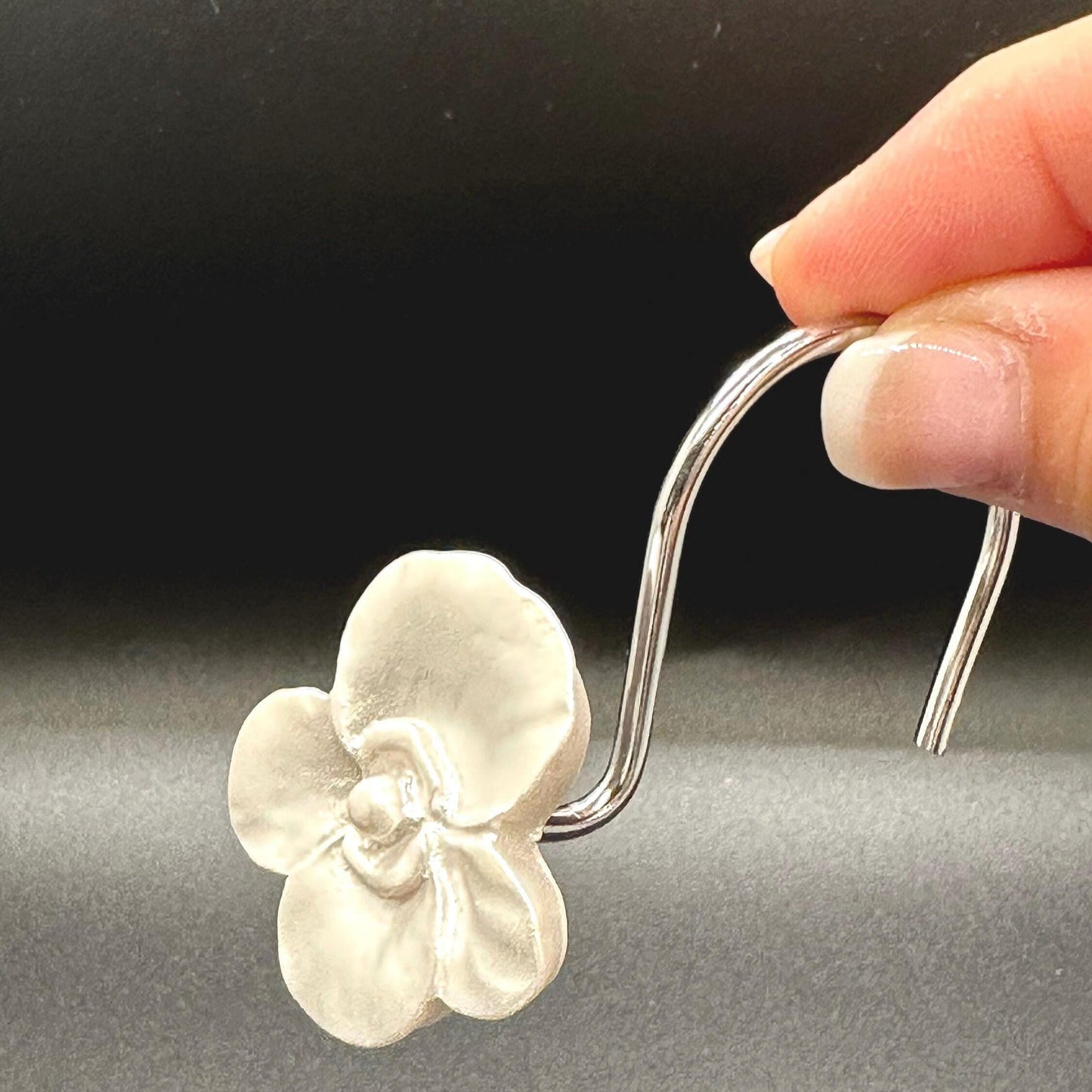 Set of 12 Shower Curtain Hooks for Vintage Inspired Bathroom