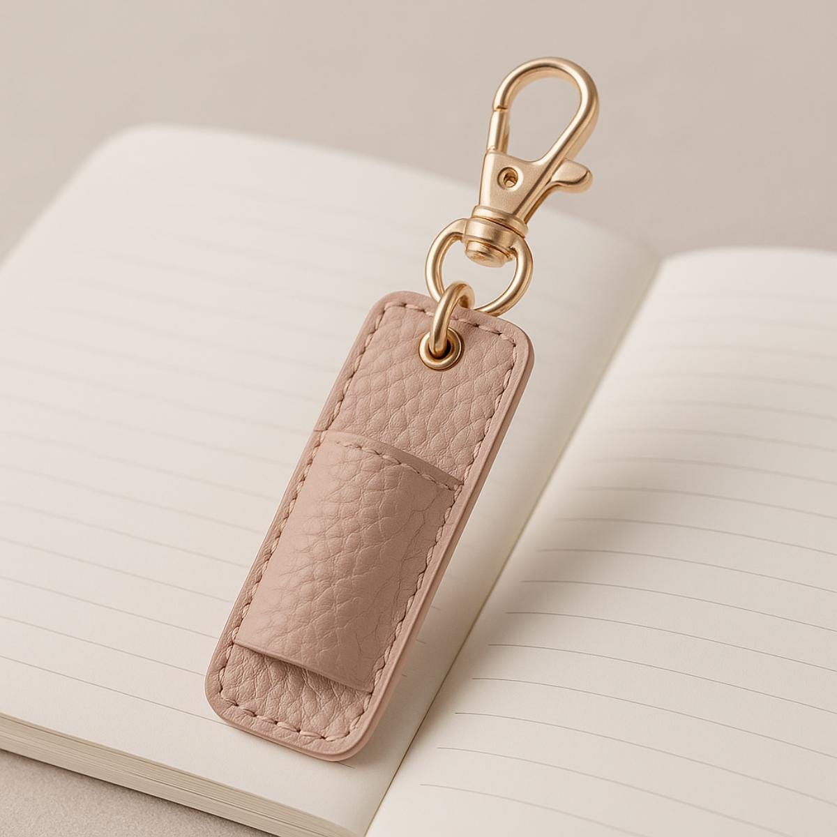 Nurse Lanyard Pen Holder Personalized Vegan Leather Clip for Scrubs Work Badge Accessory Hospital Staff Practical Bulk Gift Option for Her