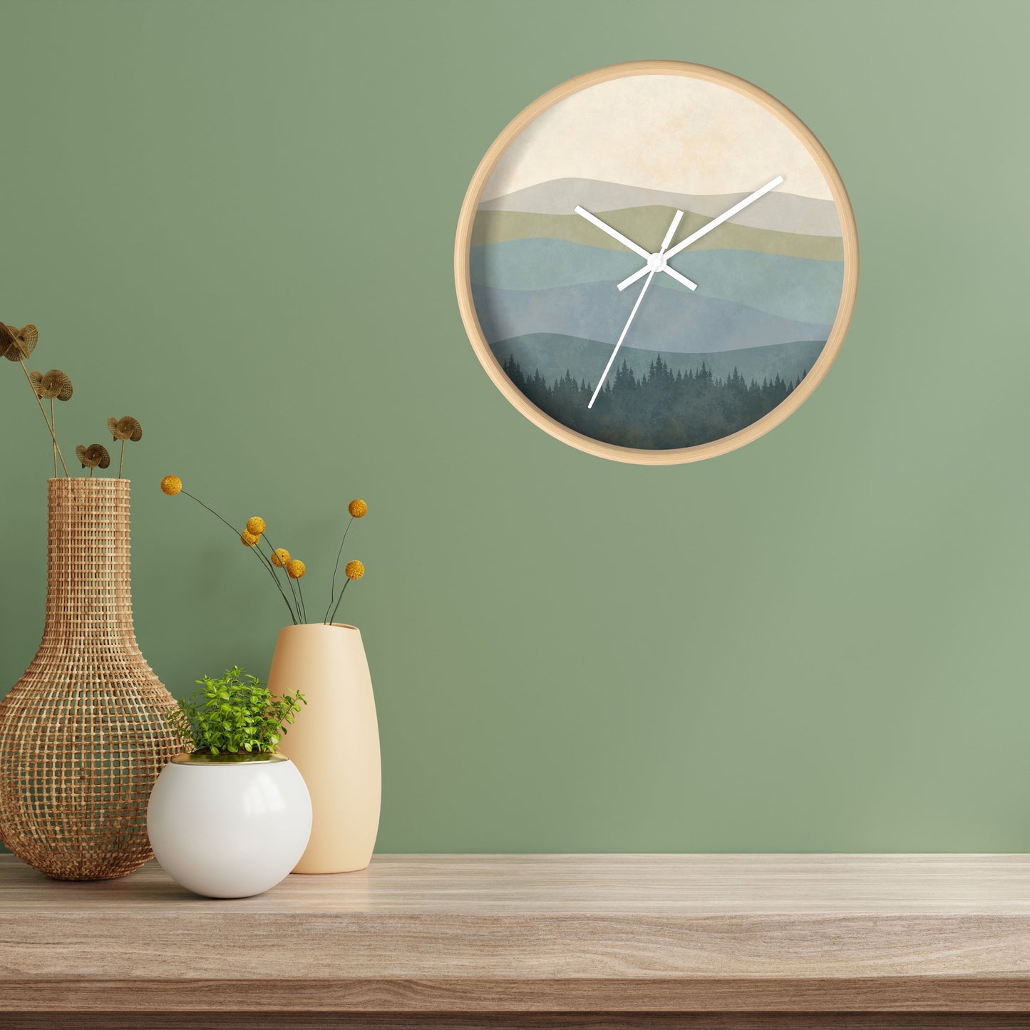 Minimalist Boho Wall clock