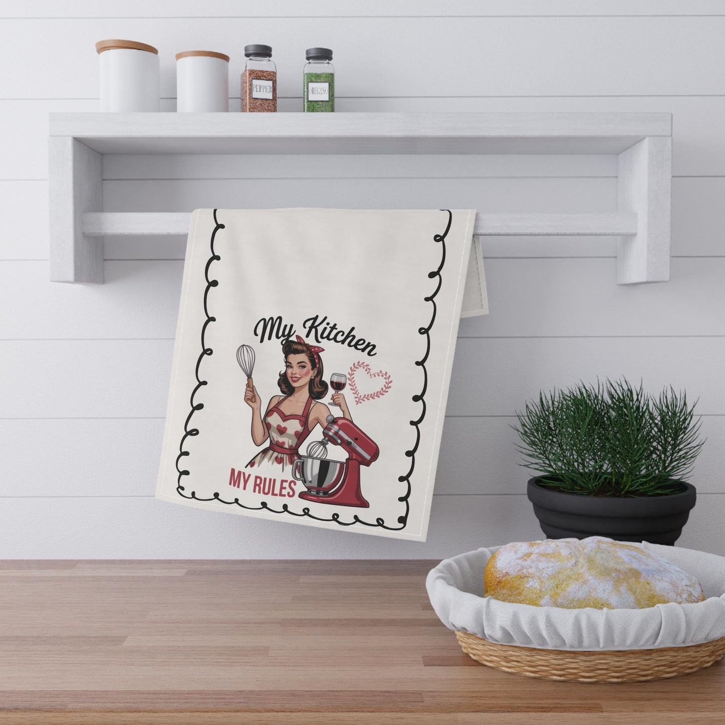 Sarcastic Gift for Mom Funny Tea Towel Mothers Day Gift Idea Vintage Design Fun Hand Towel Birthday Gift for Her