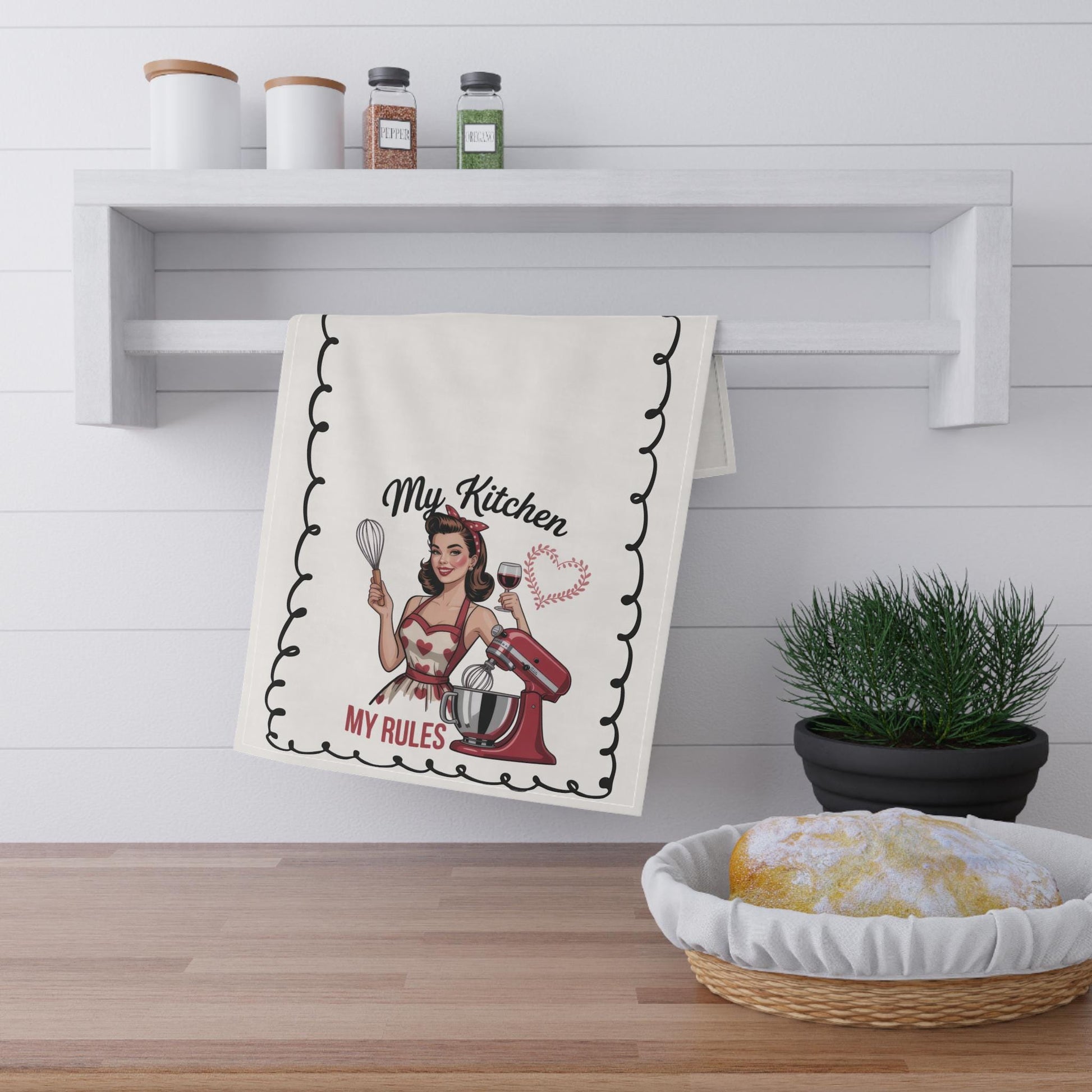 Sarcastic Gift for Mom Funny Tea Towel Mothers Day Gift Idea Vintage Design Fun Hand Towel Birthday Gift for Her