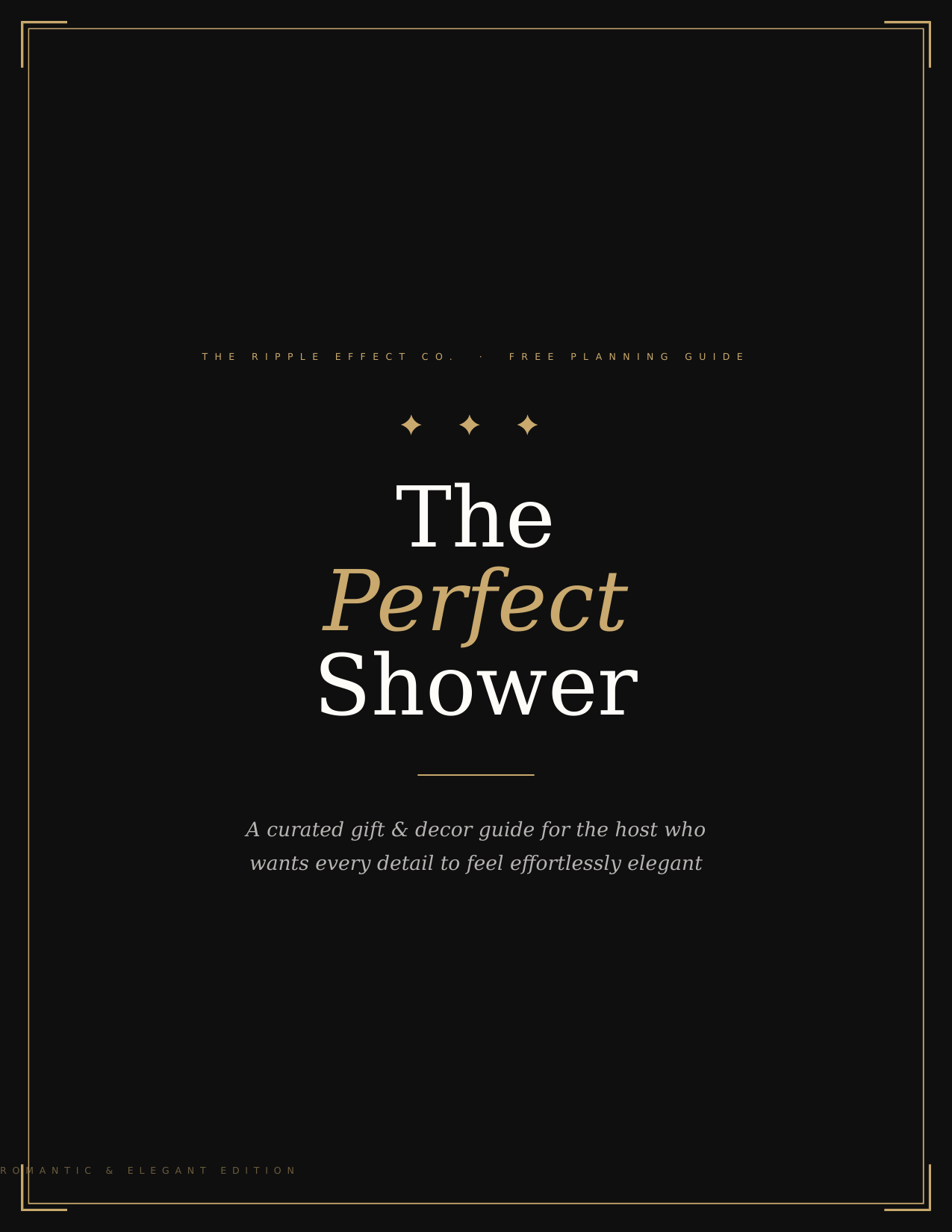 The Perfect Shower — Bridal Shower Planning Guide
