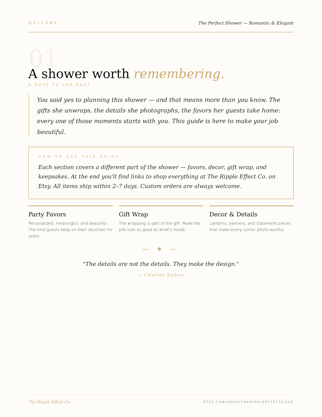 The Perfect Shower — Bridal Shower Planning Guide