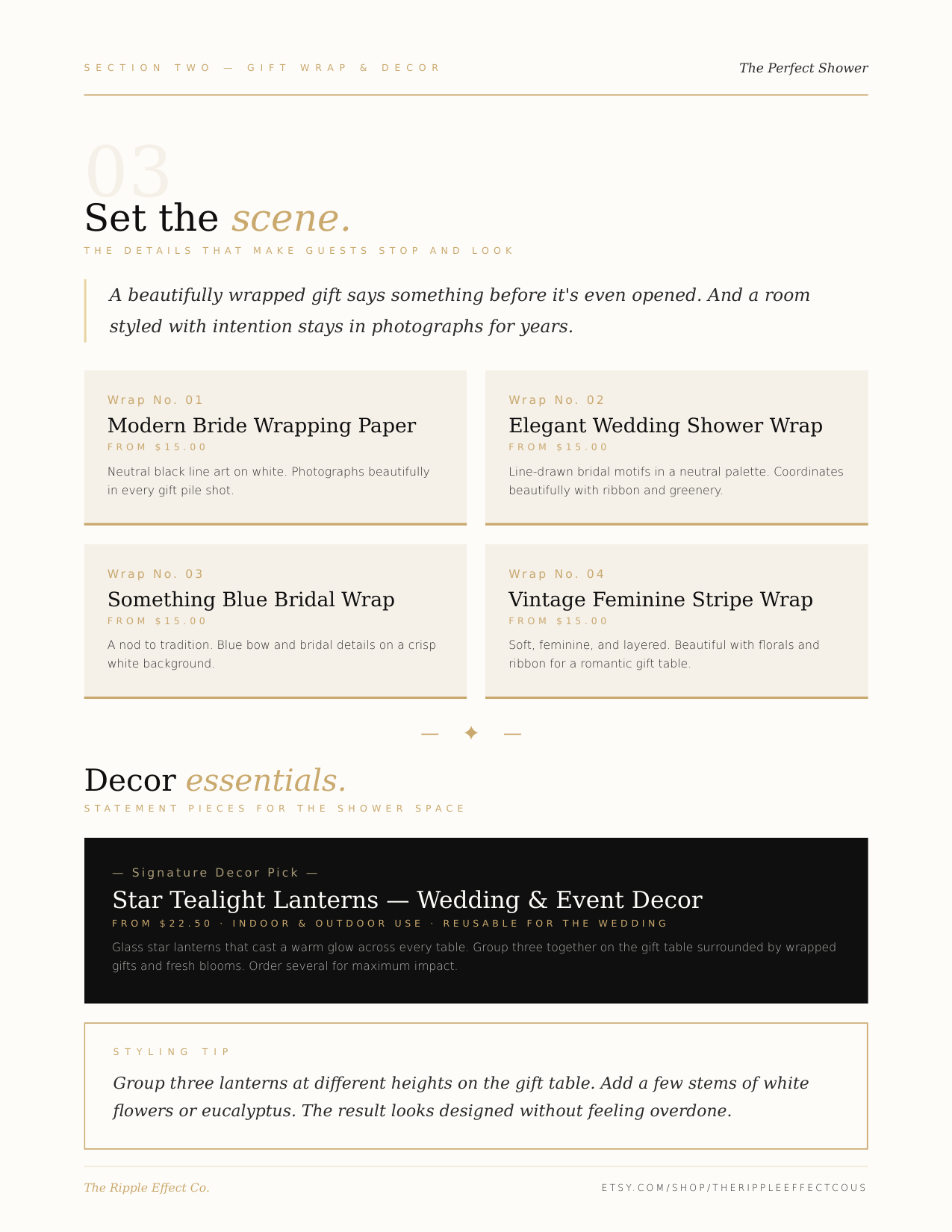 The Perfect Shower — Bridal Shower Planning Guide