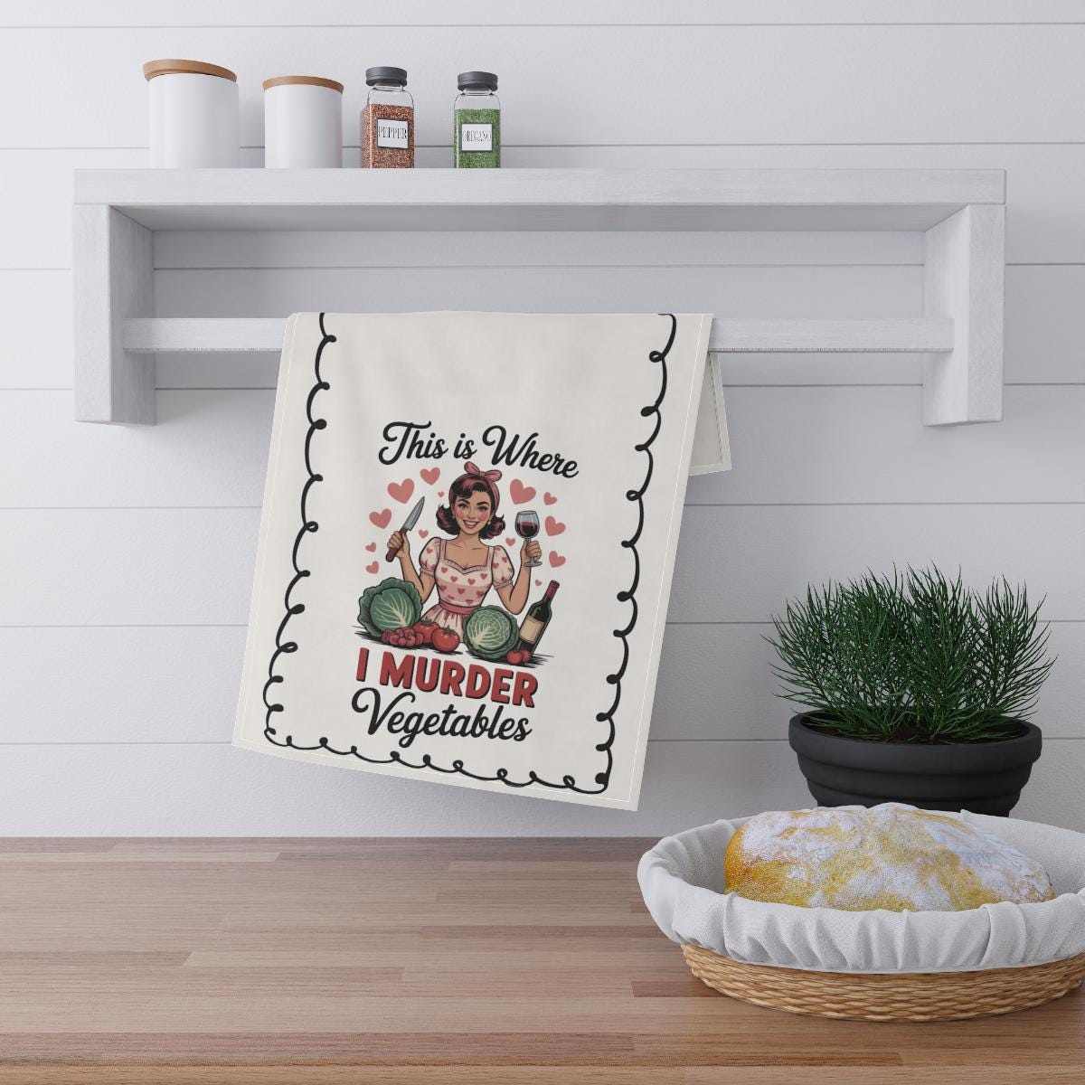 Sarcastic Gift for Mom Funny Tea Towel Mothers Day Gift Idea Vintage Design Fun Hand Towel Birthday Gift for Her