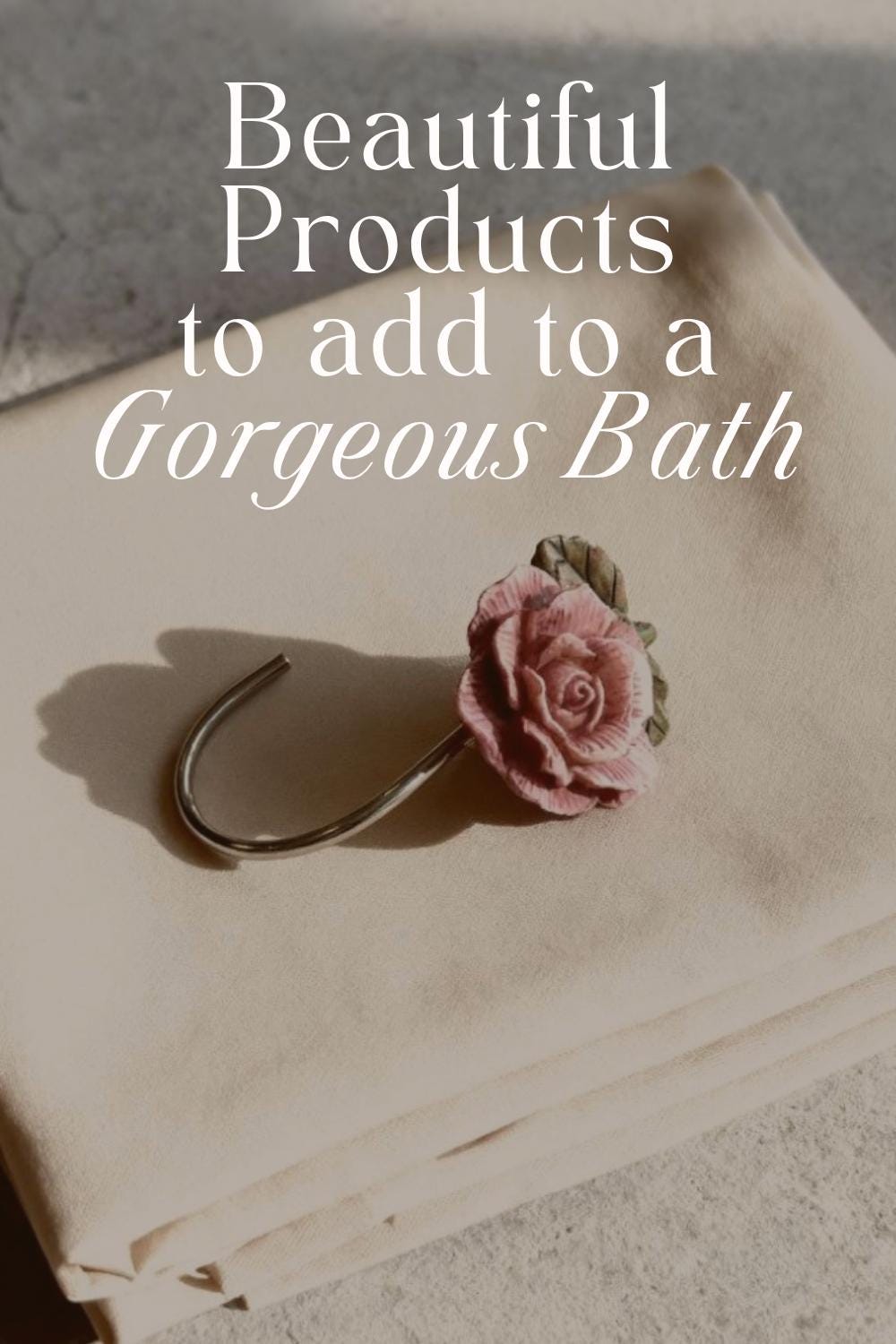 Shower Hooks Victorian Decor for Home Improvement Project Curtain Hook Vintage Inspired Style Rose Design Bathroom Inspiration Guest Bath
