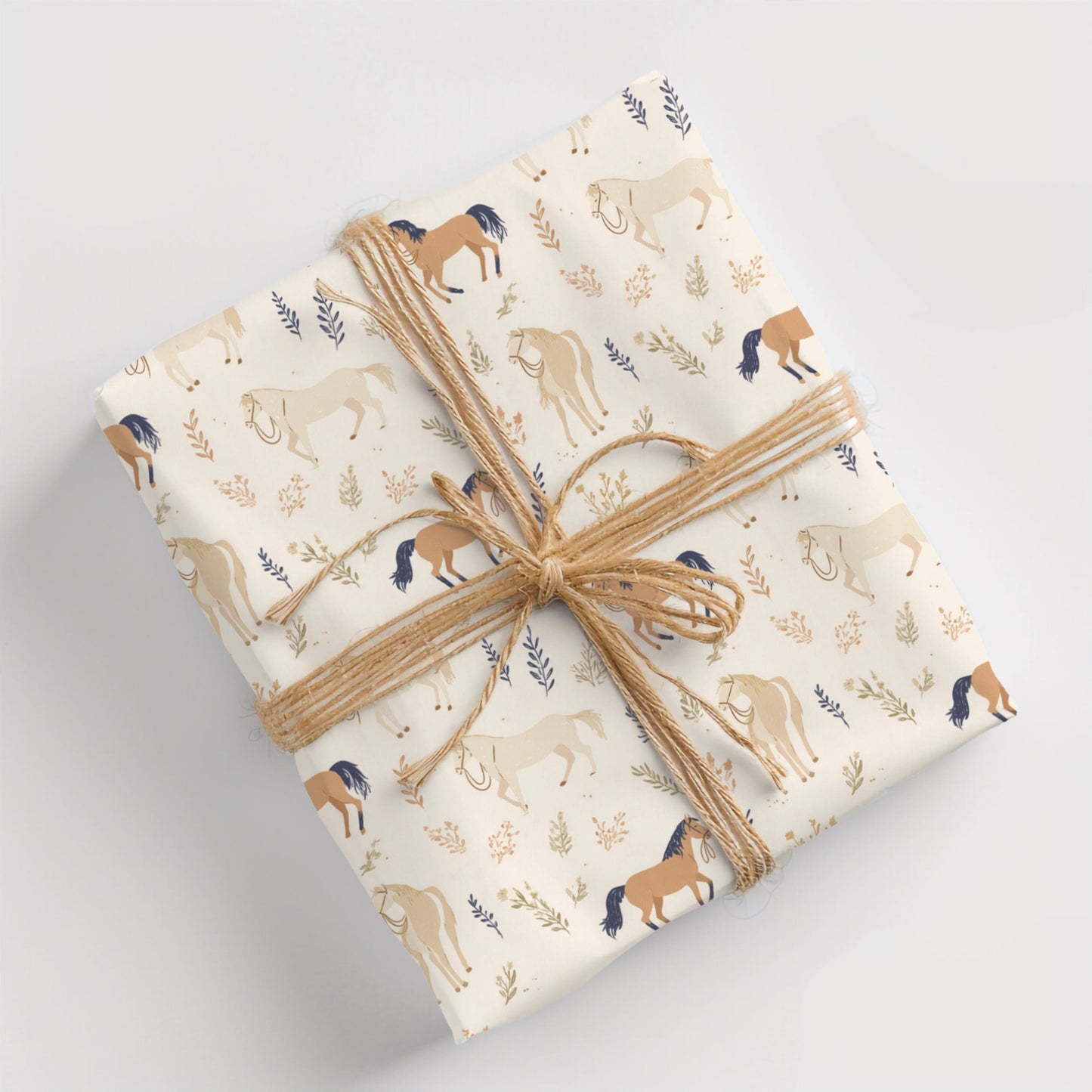 Horse Gift for Her Equestrian Rider Gift Wrap Paper Rolls for Horse Theme Birthday Party