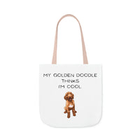 My Golden Doodle Thinks I'm Cool Tote Bag, Dog Lover Tote Bag, Dog Mama Tote Bag, Dog Mom Tote Bag, Cute Gift for Dog Lovers, Book Carrying