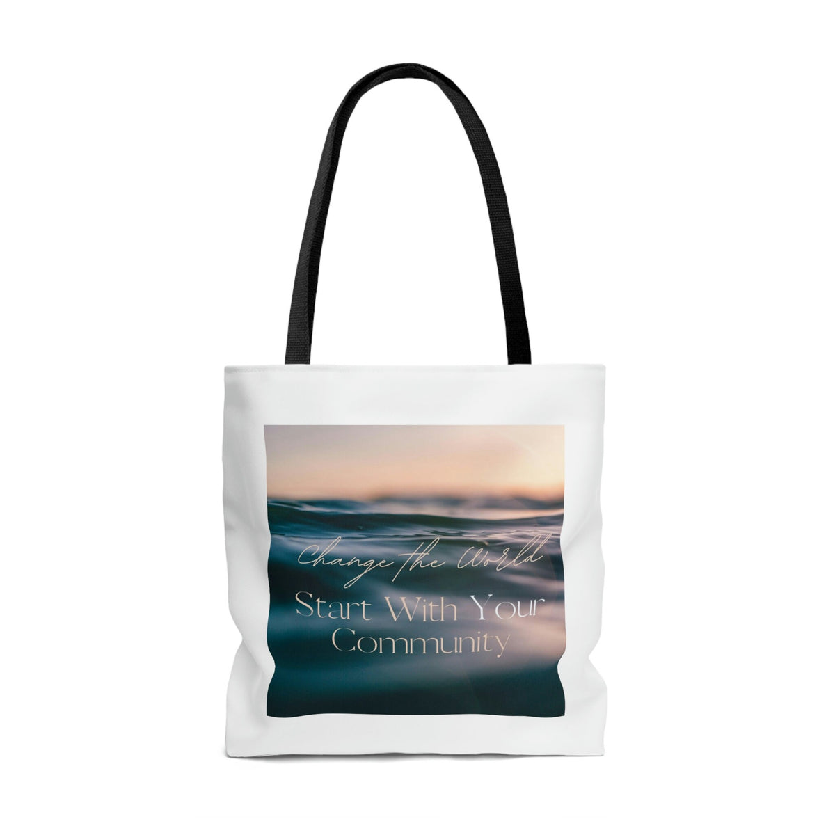Eco-Friendly Tote Bag Reusable Shopping Tote Bag Boho Shoulder Tote Be the Change Custom Tote Book Bag Tote for Student Cute Gift for Mom
