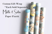 Wrapping Paper Newborn Custom Paper Baby Shower Gift Wrap Newborn Paper Wrapping Gift Baby Paper Custom Bear Little Baby Gift for New Mom