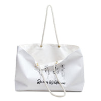 Boho Weekender Bag Custom Weekender Tote Personalize Travel Weekender Wildflower Mama Weekender Travel Bag Gift for Mom Gift for Grandma