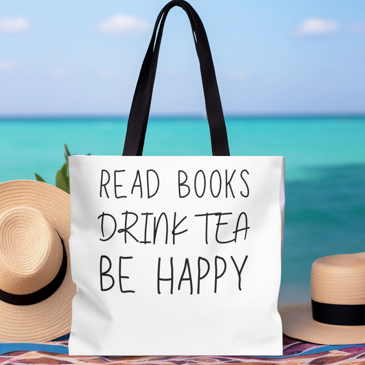 Custom Tote Bag Gift for Librarian Teacher Appreciation Gift Tote Bag for Books Gift for Mom Tea Gift Book Carryall Bag Cute Pool Bag Gift