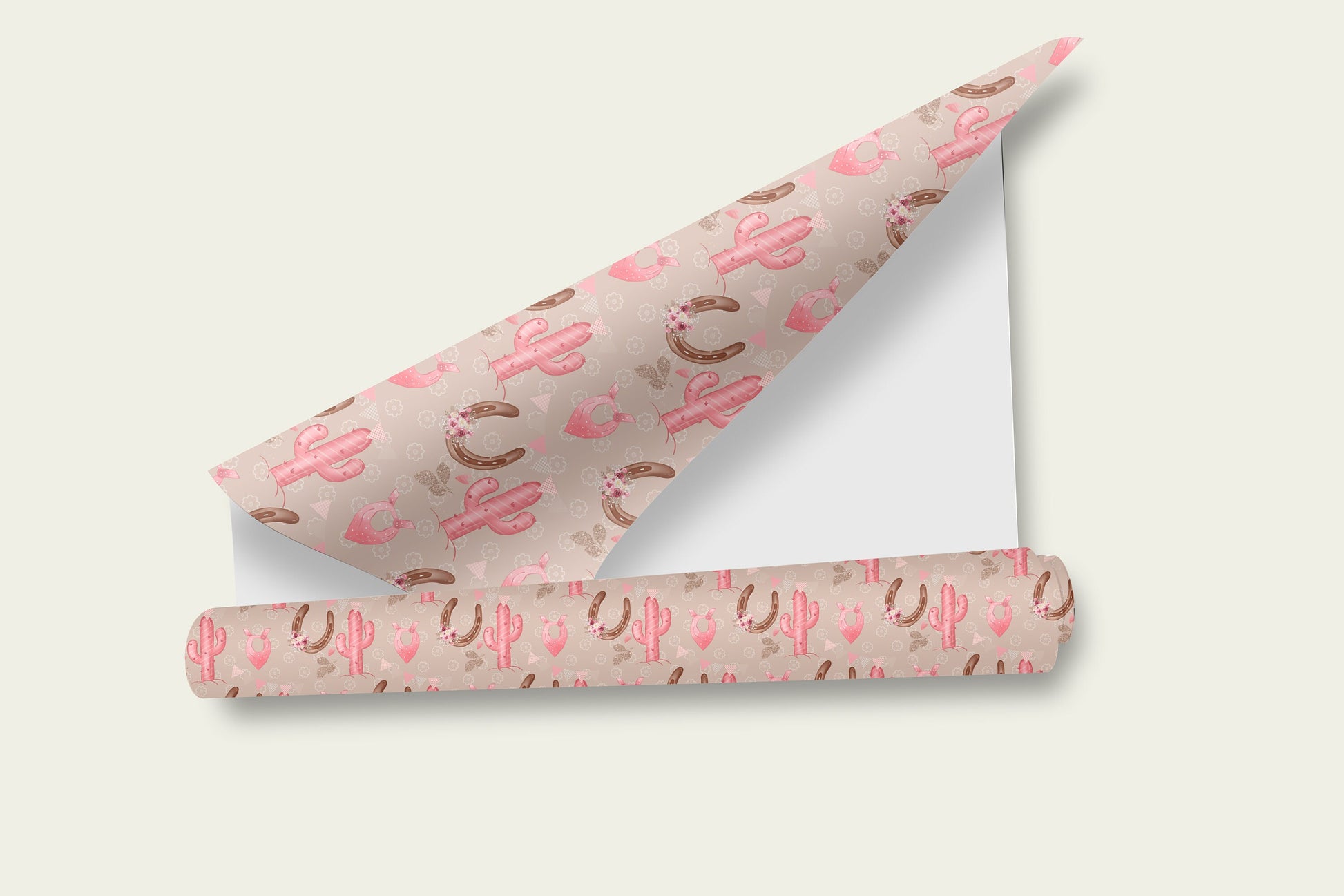 Pink Cowgirl Gift Wrap
