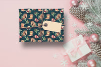 Western Christmas Wrapping Paper Cowgirl Gift Wrap Christmas Horse Gift Paper Cowgirl Country Christmas Gift Wrapping Paper Green Gift Wrap