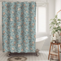 Boho Floral Shower Curtain Green Boho Shower Curtain Housewarming Gift for New Home Owner Green Floral Shower Curtain Farmhouse Shower Bath
