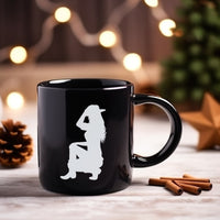 Cowgirl Coffee Mug Western Coffee Cup Country Girl Mug South Carolina Coffee Mug Horse Girl Black Mug  11 oz Cup 15oz Hot Chocolate Mug Gift