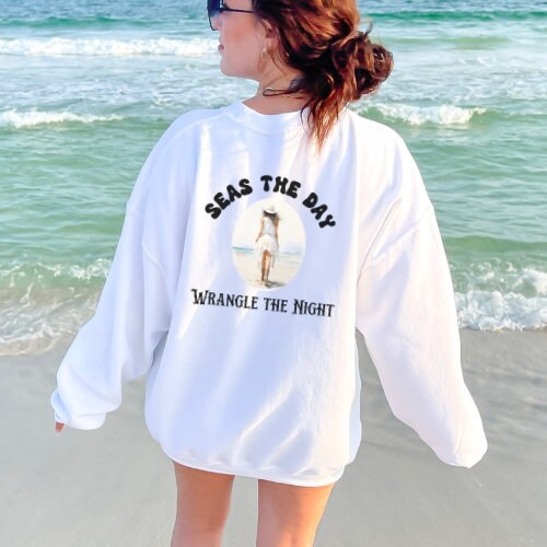 Coastal Cowgirl Personalized Sweatshirt for Beach Bachelorette Party Beach Babe and Bride Custom Shirts Last rodeo and Bach Girls Weekend