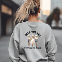 Coastal Cowgirl Personalized Sweatshirt for Beach Bachelorette Party Beach Babe and Bride Custom Shirts Last rodeo and Bach Girls Weekend