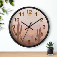 Boho Western Wall Clock for Living Clock Gift for New Home Owner Gift Western Boho Wall Decor Minimalist Clock Wood and Quartz Boho Decor