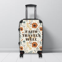 Boho Wildflower Suitcase Boho Personalize Luggage for Girls Weekend Custom Suitcase for Honeymoon Travel Accessory Floral Boho Bridesmaid