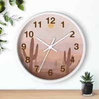 Boho Western Wall Clock for Living Clock Gift for New Home Owner Gift Western Boho Wall Decor Minimalist Clock Wood and Quartz Boho Decor