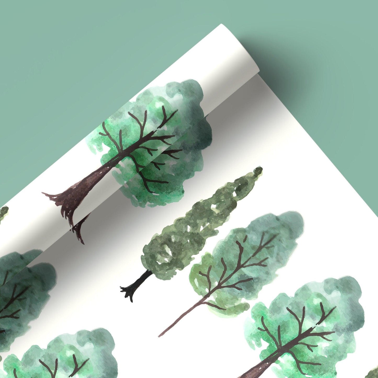 Tree Custom Gift Wrap Custom Tree Paper Wrap Gift Holiday Wrapping Paper Gift Tree Wrap Christmas Custom Wrap Paper Holiday