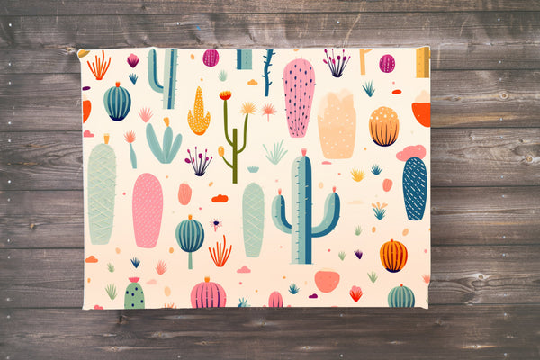 Colorful Cacti Gift Wrapping Paper