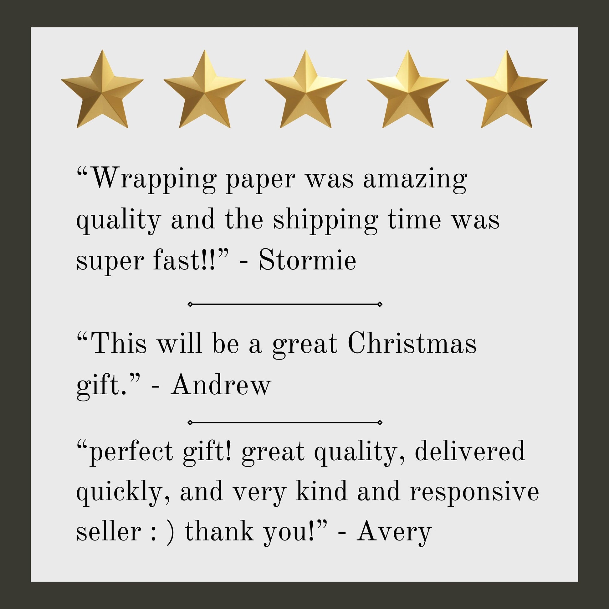 Review of Gift Wrapping Paper