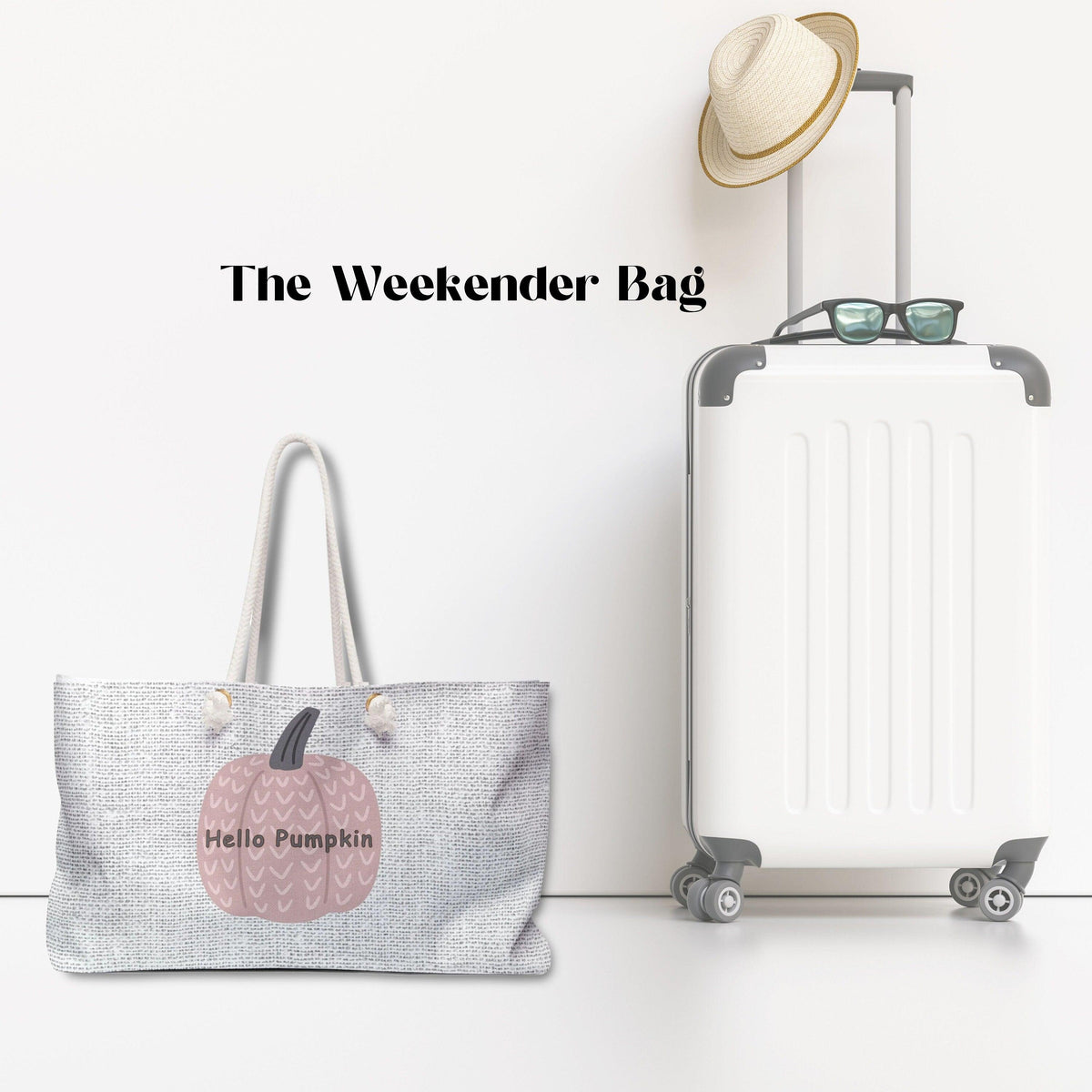 Boho Weekender Bag Fall Weekender Tote Gift for Mom Pumpkin Weekender Custom Bag Boho Custom Travel Tote Personalize Boho Weekender Travel - The Ripple Effect Co.US
