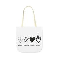 Christian Faith Tote Bag, Gift for Mom, Heart Redeemed Bag, Carryall Tote Bag for Beach, Bag for Pool, Shopping Tote Bag, Bible Carry Bag - The Ripple Effect Co.US