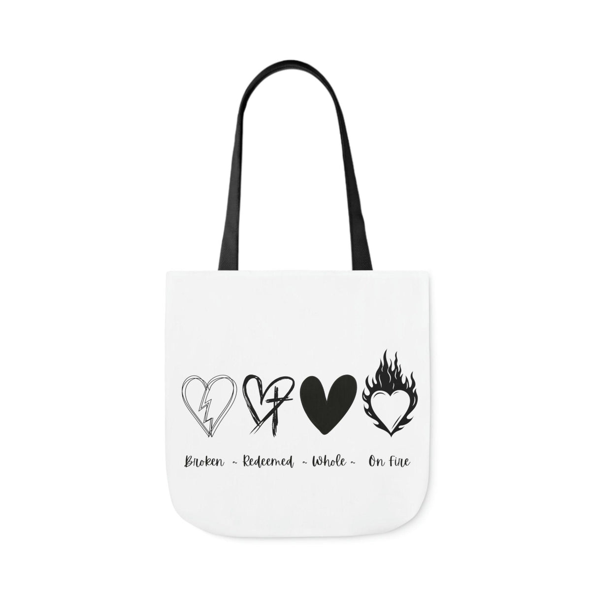 Christian Faith Tote Bag, Gift for Mom, Heart Redeemed Bag, Carryall Tote Bag for Beach, Bag for Pool, Shopping Tote Bag, Bible Carry Bag - The Ripple Effect Co.US