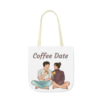 Coffee Lover Tote Bag Coffee Date Book Bag Gift for Coffee Lover Bag for Coffee Drinker Coffee Shop Tote Bag Gift for Book Reader - The Ripple Effect Co.US
