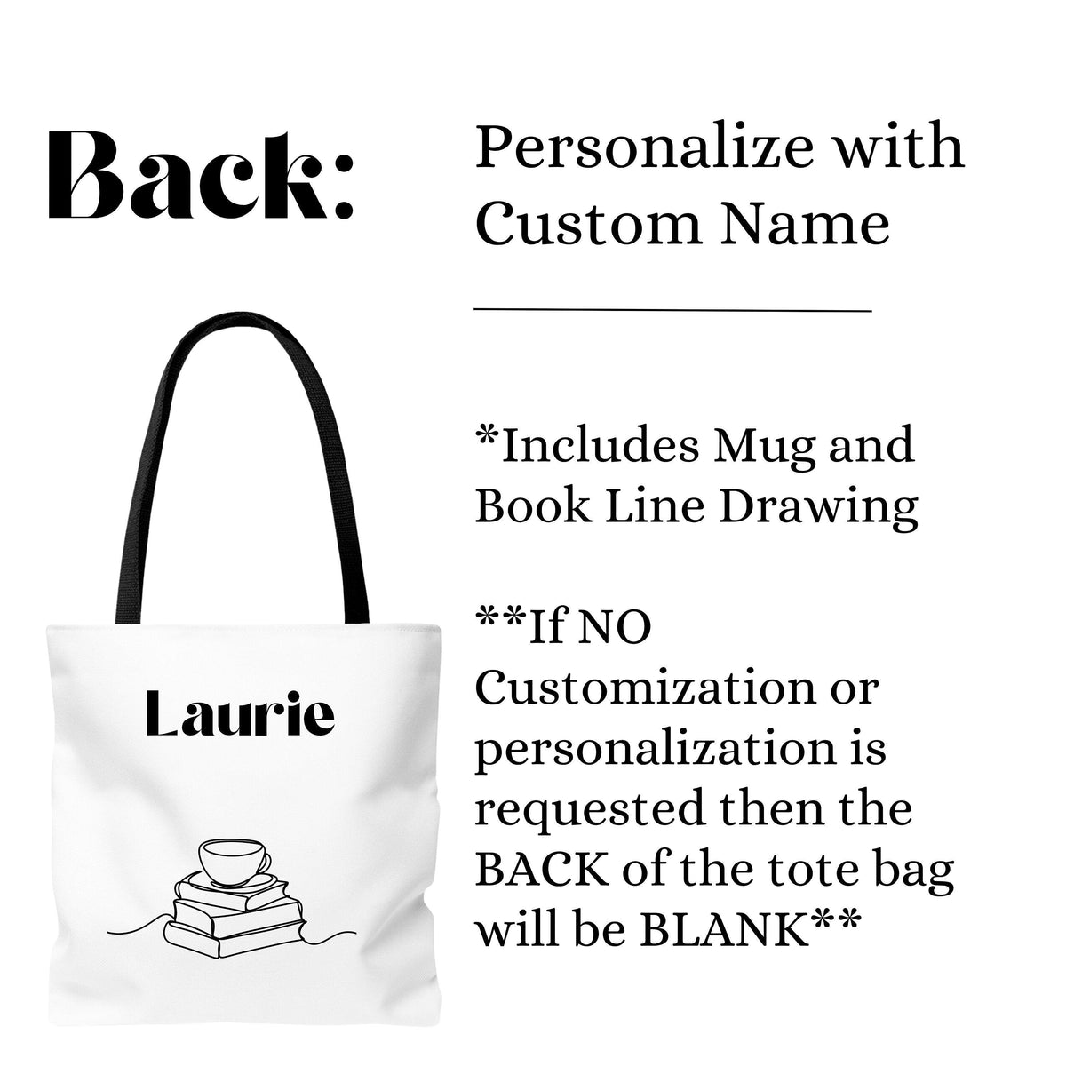 Custom Tote Bag Gift for Librarian Teacher Appreciation Gift Tote Bag for Books Gift for Mom Tea Gift Book Carryall Bag Cute Pool Bag Gift - The Ripple Effect Co.US