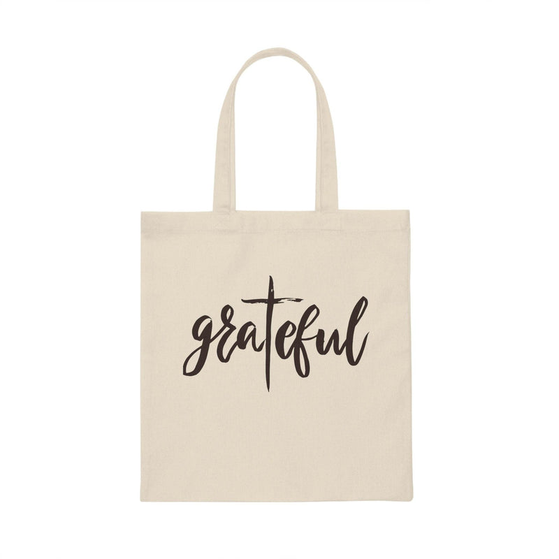 Grateful Canvas Tote Bag, Women&#39;s Gift Tote, Gift for Mom, Gift for Friend, Gift for Grandma, Book Tote Bag, Shopping Grateful Tote - The Ripple Effect Co.US