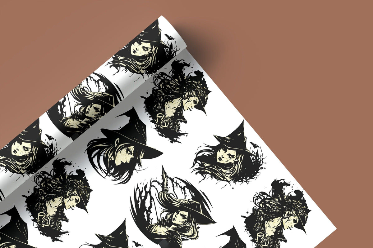 Halloween Witch Gift Wrap Halloween Paper Custom Witch Paper Gift Halloween Custom Witch Wrap Vintage Halloween Wrapping Paper Custom Witch - The Ripple Effect Co.US