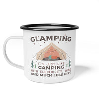 Outdoor Coffee Cup Personalize Glamping Cup Coffee Custom Mug Enamel Glamping Cup Glamping Coffee Mug Funny Camping Cup Custom Glamping Mug