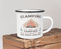 Outdoor Coffee Cup Personalize Glamping Cup Coffee Custom Mug Enamel Glamping Cup Glamping Coffee Mug Funny Camping Cup Custom Glamping Mug