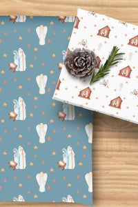 Religious Christmas Paper Nativity Gift Wrapping Paper Christmas Wrapping Paper Gift Wrap Christmas Roll Christian Christmas Gift Wrap Roll - The Ripple Effect Co.US