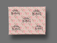 Western Wrapping Paper Pink Cowgirl Gift Wrap Cactus Cowgirl Pink Paper Horseshoe Pink Gift Paper Christmas Cowgirl Paper Western Birthday - The Ripple Effect Co.US