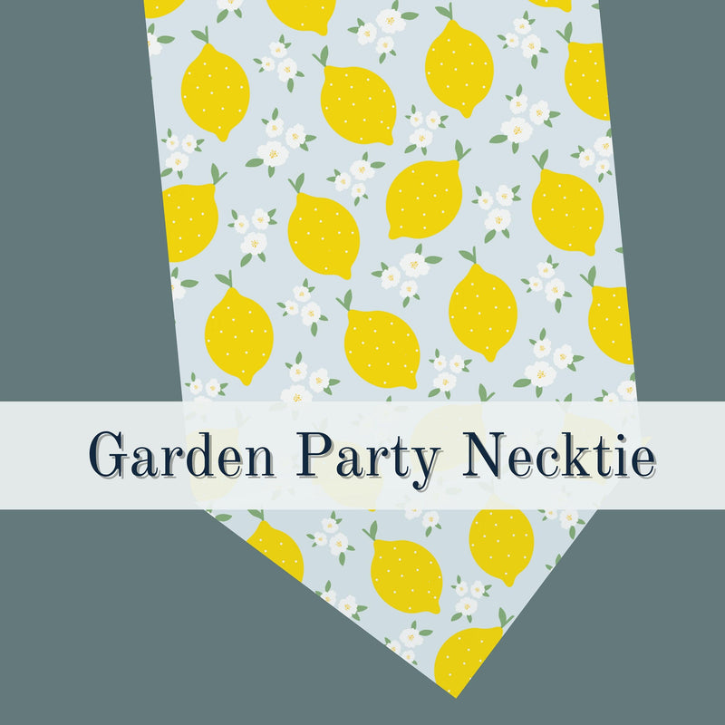 Baby Shower Men Necktie Garden Party Men Necktie Gift for Husband Navy Blue and Lemon Tie for Wedding Shower Tie Men Suit Accessory Necktie - The Ripple Effect Co.US