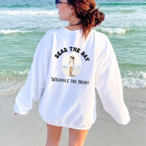 Personalized Sweatshirt for Beach Bachelorette Party Beach Babe and Bride Custom Shirts Last rodeo and Bach Girls Weekend Coastal Cowgirl