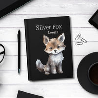 Gift for Grandma Personalized Notebook Journal Silver Fox Gift for Grandma from Grandkids Custom Hardcover Journal Gift from Husband Custom